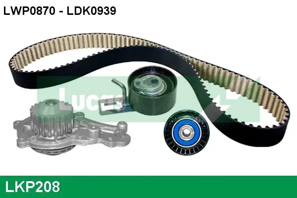 водна помпа- к-кт ангренажен ремък LUCAS               