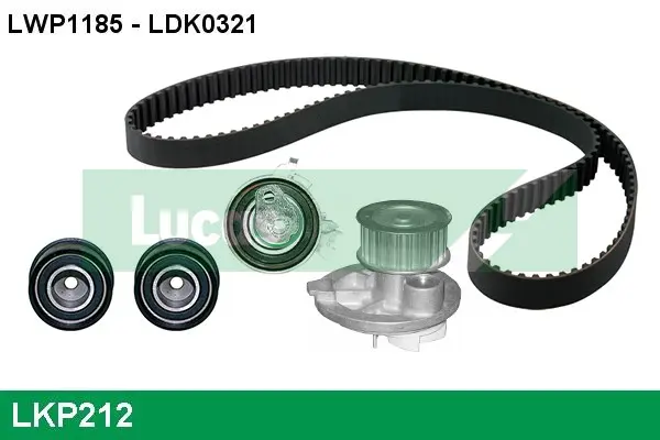 водна помпа- к-кт ангренажен ремък LUCAS               