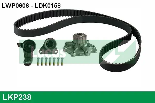 водна помпа- к-кт ангренажен ремък LUCAS               