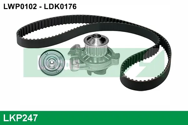 водна помпа- к-кт ангренажен ремък LUCAS               