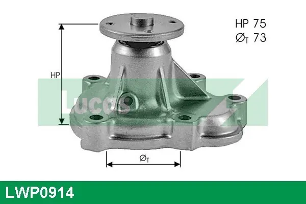 водна помпа, охлаждане на двигателя LUCAS               