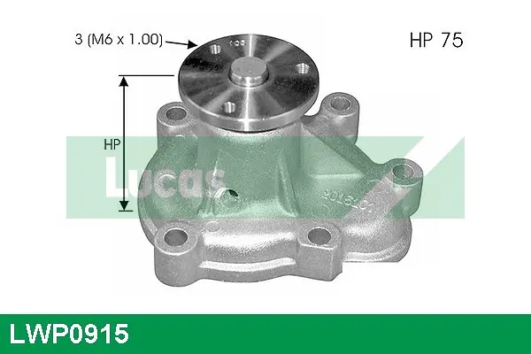 водна помпа, охлаждане на двигателя LUCAS               
