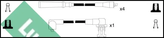 Запалителни кабели за VOLVO 340-360 седан (344) 2.0 LUC7036 LUCAS               
