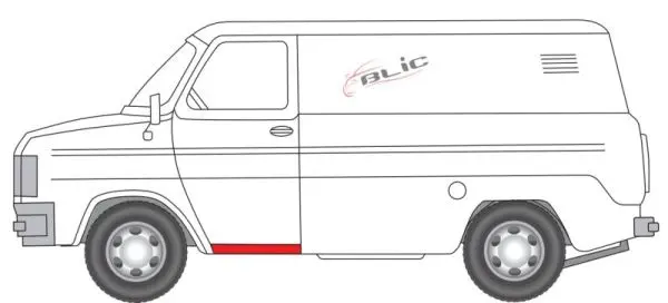 ламаринен панел на входа BLIC                