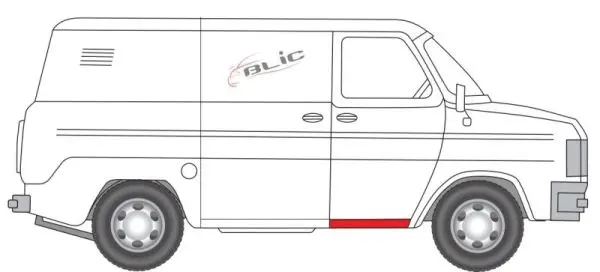 ламаринен панел на входа BLIC                