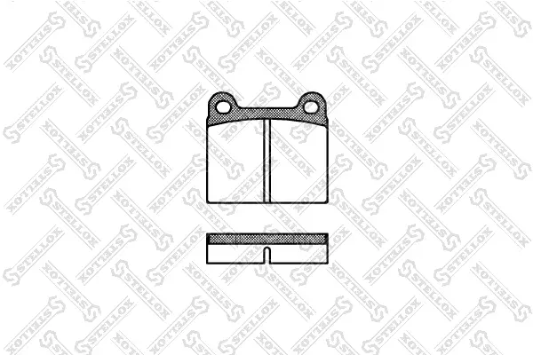 комплект спирачно феродо, дискови спирачки STELLOX             