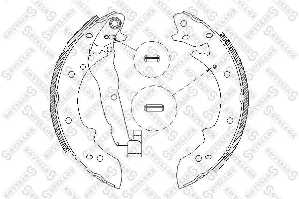 комплект спирачна челюст STELLOX             