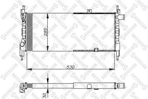 радиатор, охлаждане на двигателя STELLOX             