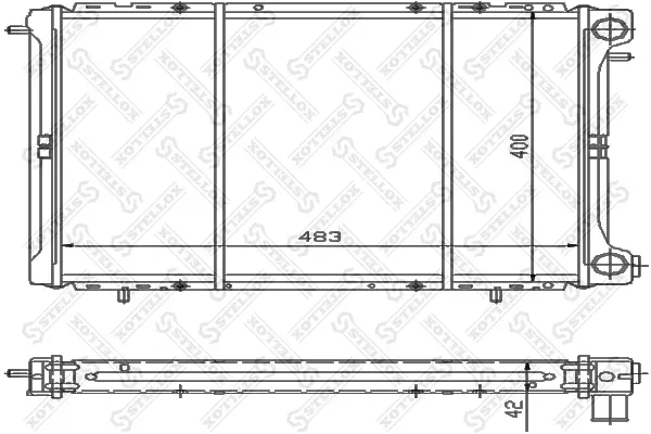 радиатор, охлаждане на двигателя STELLOX             