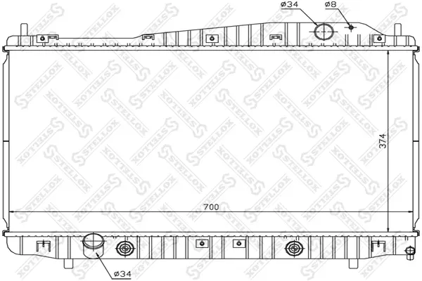 радиатор, охлаждане на двигателя STELLOX             