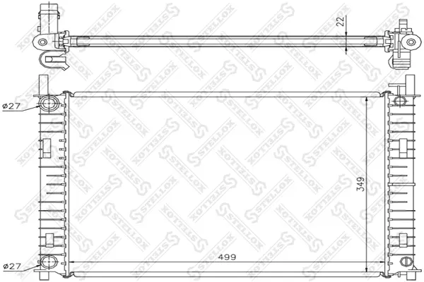 радиатор, охлаждане на двигателя STELLOX             