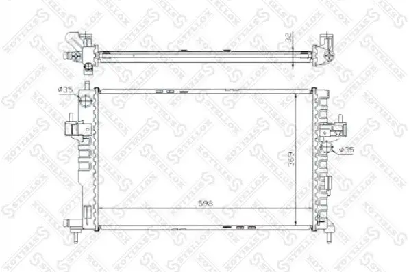 радиатор, охлаждане на двигателя STELLOX             