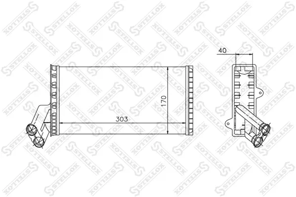 топлообменник, отопление на вътрешното пространство STELLOX             
