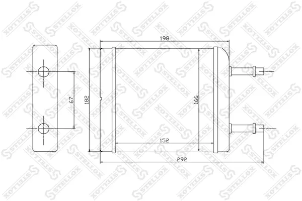 топлообменник, отопление на вътрешното пространство STELLOX             