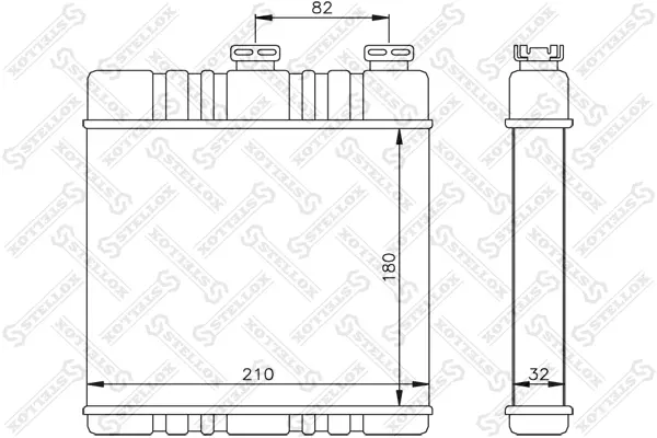 топлообменник, отопление на вътрешното пространство STELLOX             