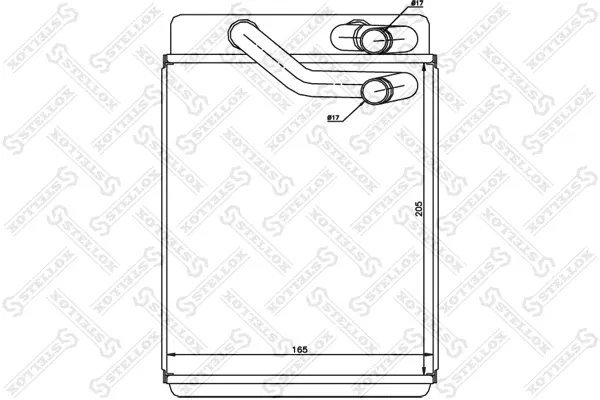 топлообменник, отопление на вътрешното пространство STELLOX             