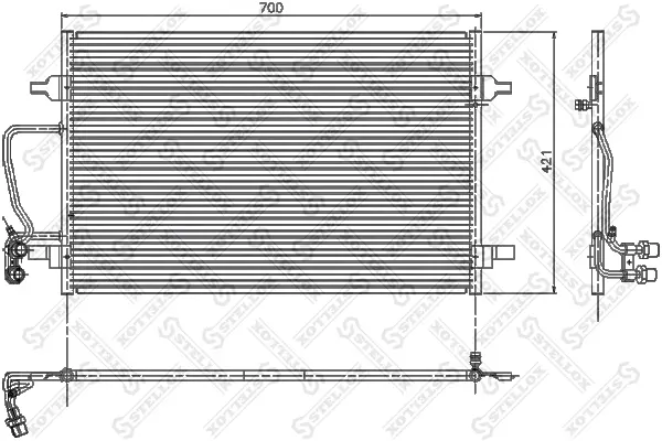 кондензатор, климатизация STELLOX             