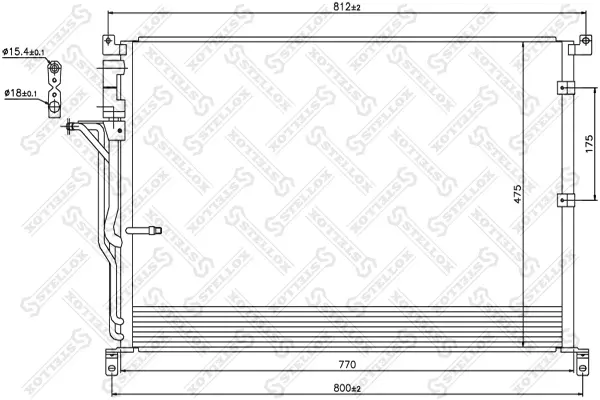 кондензатор, климатизация STELLOX             