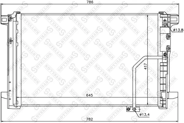 кондензатор, климатизация STELLOX             