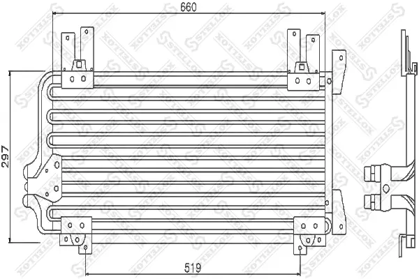 кондензатор, климатизация STELLOX             