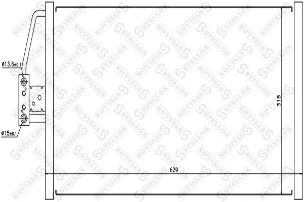 кондензатор, климатизация STELLOX             