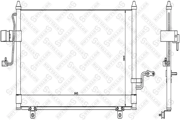 кондензатор, климатизация STELLOX             