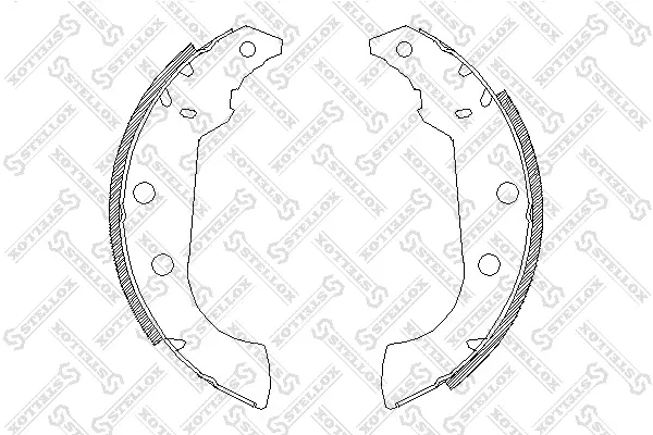 комплект спирачна челюст STELLOX             