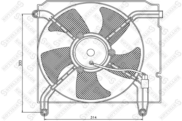 вентилатор, охлаждане на двигателя STELLOX             