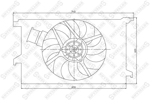 вентилатор, охлаждане на двигателя STELLOX             
