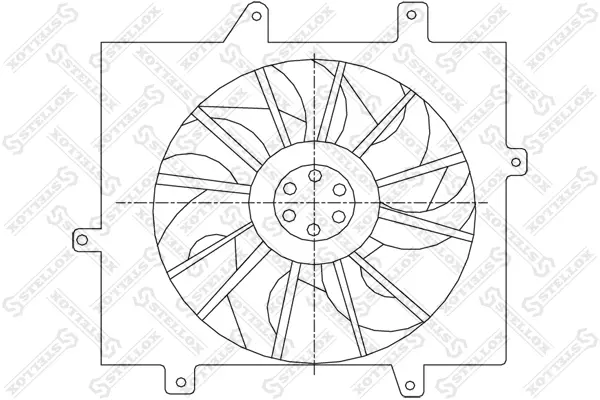 вентилатор, охлаждане на двигателя STELLOX             