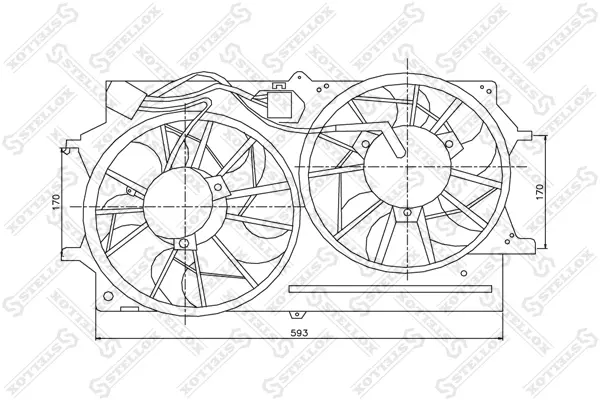 вентилатор, охлаждане на двигателя STELLOX             