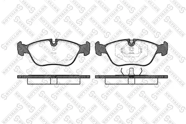 комплект спирачно феродо, дискови спирачки STELLOX             