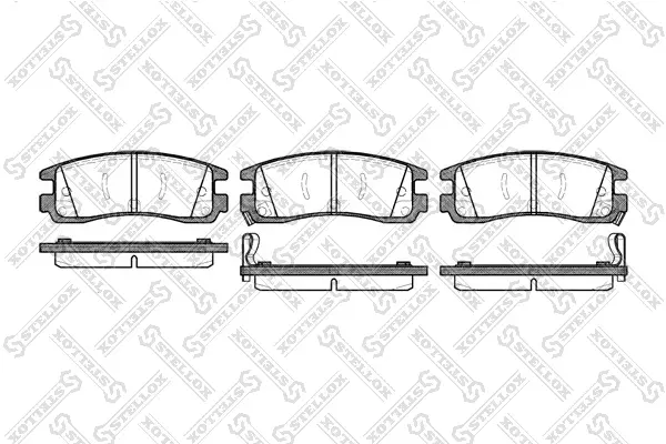 Комплект спирачно феродо, дискови спирачки STELLOX