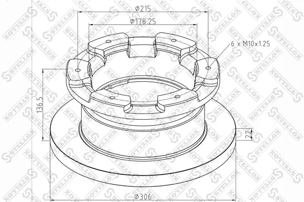спирачен диск STELLOX             