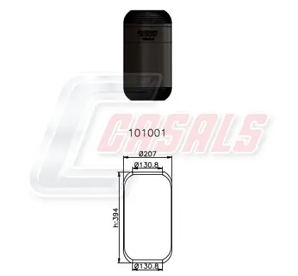 маншон, въздушно окачване CASALS              