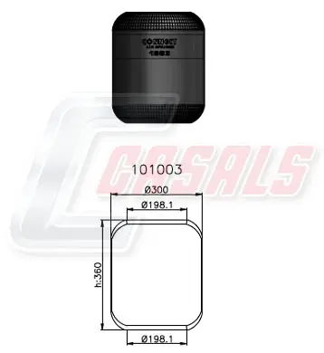 маншон, въздушно окачване CASALS              