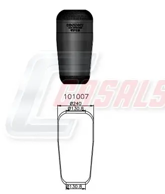 маншон, въздушно окачване CASALS              