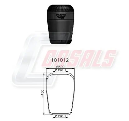 маншон, въздушно окачване CASALS              