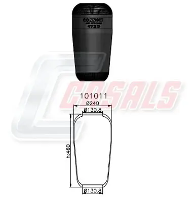 маншон, въздушно окачване CASALS              