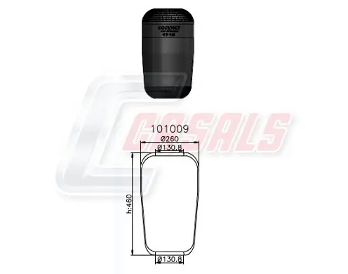 маншон, въздушно окачване CASALS              