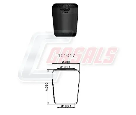 маншон, въздушно окачване CASALS              