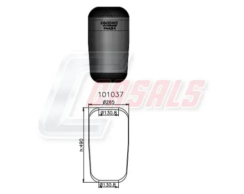 маншон, въздушно окачване CASALS              