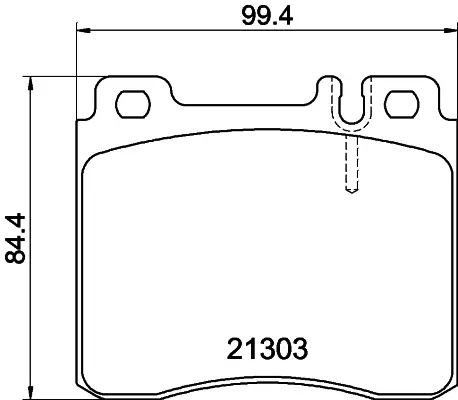 комплект спирачно феродо, дискови спирачки HELLA PAGID         