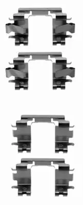 комплект принадлежности, дискови накладки HELLA PAGID         