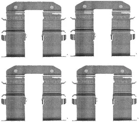 комплект принадлежности, дискови накладки HELLA PAGID         