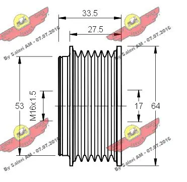 механизъм за свободен ход на генератор AUTOKIT             