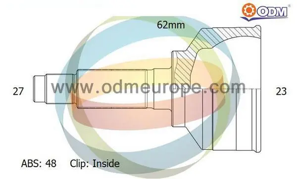 каре комплект, полуоска Multiparts          