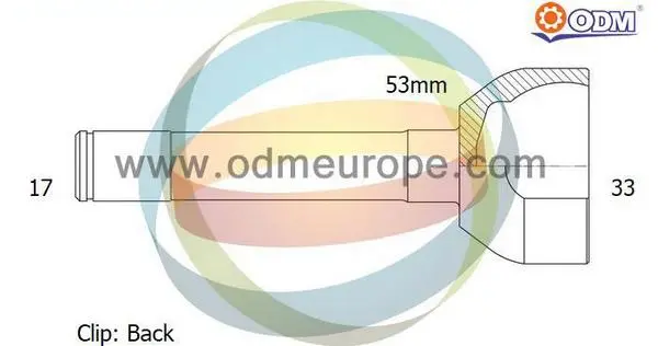 каре комплект, полуоска Multiparts          