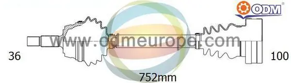 полуоска Multiparts          