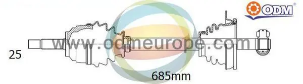 полуоска Multiparts          